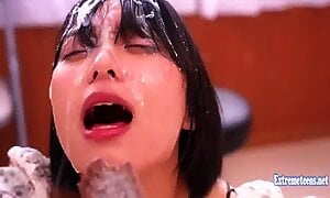 Monami Suzu Get Continuous Bukkake When Visiting Hospital Patient Takes Pints Of Cum In Her Face And Mouth