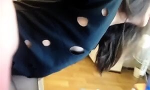 Webcam-Lady In Schwarzer Strumpfhose