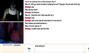 Young Girl Shows Tits On Omegle Guy Dildos Ass