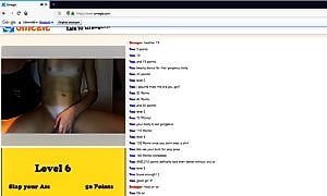 Gorgeous Teen Playing The Omegle Game