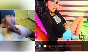 Camgirl Watching Cock Cum Cam2Cam
