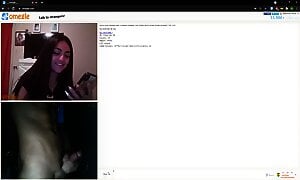 Omegle Amateur Flash Dick Cum