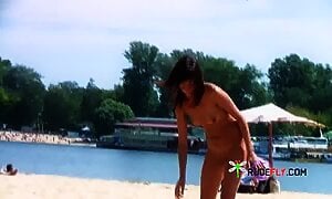 Teen Enjoys A Beautiful Day At The Beach