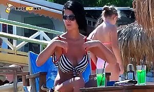 Slim And Nude Beach Girl Is Trying To Catch Some Sun