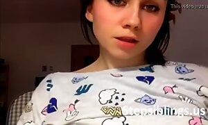 18yo Step Sister Flashing Tits On Cam Stepbro Caug