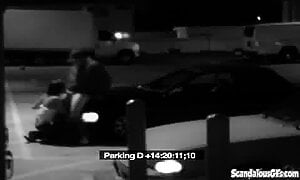 Cock Whore Sucks Off Security Attendant