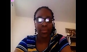 18yo EBONY GIRL WITH HUGE BUSH PLAYS OMEGLE GAME