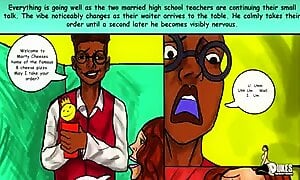 Señora Keagan Encara A Chico Negro