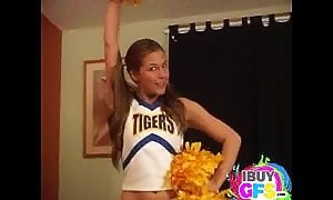 Sexy Cheerleader POV Panties Photoshoot