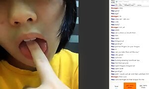 Omegle Asian Mouth Tease
