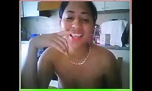 Latina Spreading On Webcam