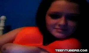 Pretty Amateur Big Tits Teen Masturbates On Cam