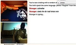 Omegle Slut Getting Off 4 Guys
