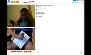 Omegle Girl Shows Off Boobs