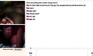 Girl Plays With Tits And Makes Guy Dildo Ass