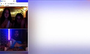 Omegle extremely gorgeous bold girls help me cum