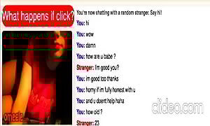 Omegle Slut Shows Her Tits Then Skips