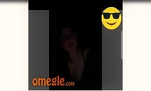Cute mature teen playing with tongue