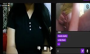 Videochat fun with cum