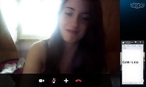 Cute Girl On Skype