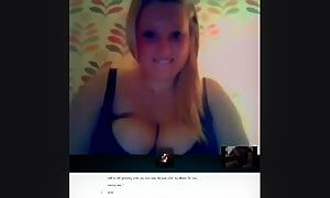 BBW Skype Cumshot Reaction