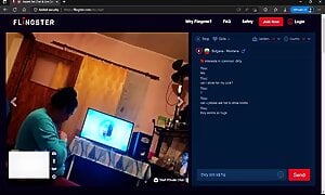 Wife is showing her big tits in front of her husband