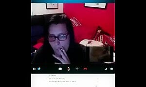 Huge Cumshot Reaction on Skype