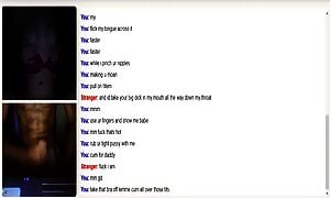 Omegle Teen In White Top Masterbates