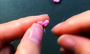 Diy beaded flower earring how to make beadef jewely beading tutorial HD