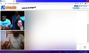 Omegle three latino girls see me cum