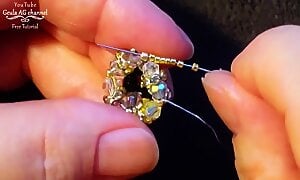 Ring & earrings set diy beaded jewelry making tutorial