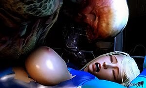 Samus and unknown planet 3 (remake) (metroid, doom sex) [uncensored / без цензуры] (3d porn / hentai) HD