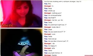 Omegle Cute Girl Flash Big Tits for my Dick