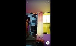 Yslen gets dressed, plenty of nipple slips -  Tango Live