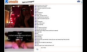 Omegle Cheats on boyfriend and cums for big dick