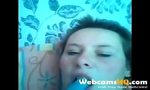 cute big tits teen play dildo on cam
