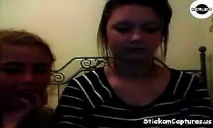 Webcam caps two hot friends