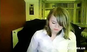 Webcam captures cutie in white