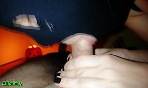 Halloween Fuck - Crazy Stepsis Takes off Condom and Gets a Huge Creampie - Affenbiss