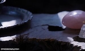 DykedDown Afternoon Delight Intro - Kristen Scott self Soothes w Sound Bath & Chakrub makes her Cum