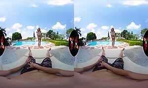 VRLatina - Fucking a Super Tight Hot Latina Poolside