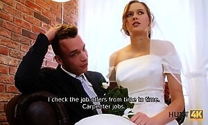 HUNT4K. Rich Man Pays well to Fuck Hot Young Babe on her Wedding Day