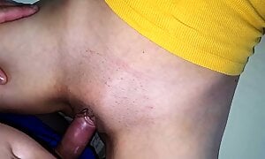 Condom Sex on the Couch with my Young Wife