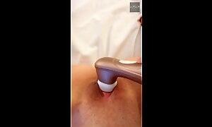 Wife Satisfy herself while Husband is at Work, Anal ending