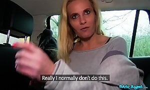 Public Agent Blonde MILF with Big Boobs Fucks a Stranger for Cash