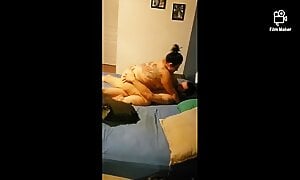 Big Squirt all over Daddy, he Chokes me and gives me a Nice Ass Creampie