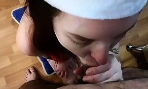 Morning Sex with Christmas Elf - Amateur Creampie
