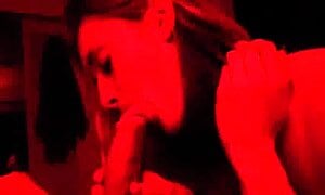 Deepthroating her Brothers Cock