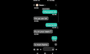 I get my older gay brother to sext with me I'm str
