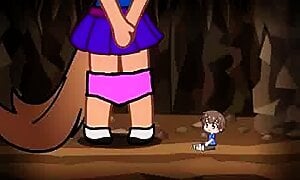 Gacha vore: Wolf girl anal vore